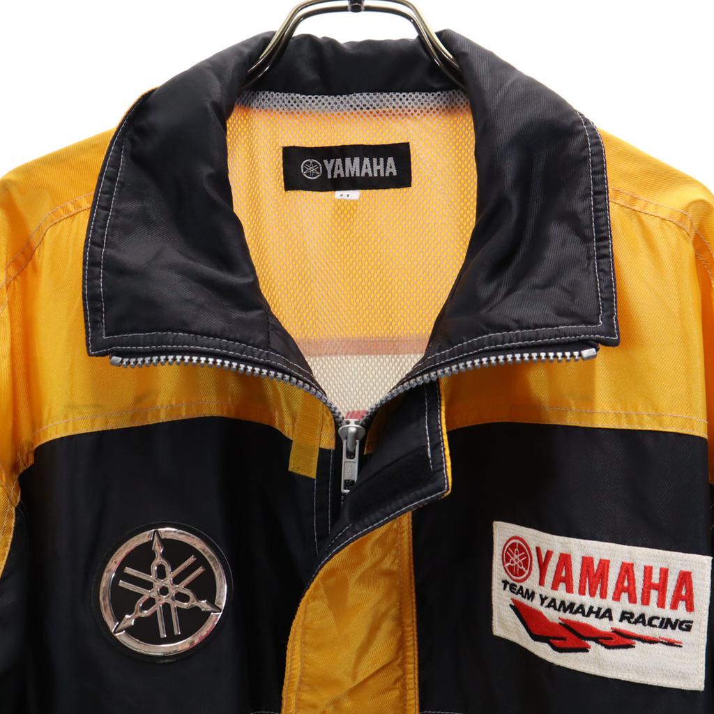 YAMAHA Windbreaker LL Yellow Mesh Lining Men's Used