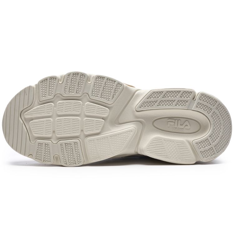 Fila Y2K Fabric Synthetic Leather Comfortable Low-Top Lifestyle Sneakers Men Sneakers Yellow Brown F12M312103FGB