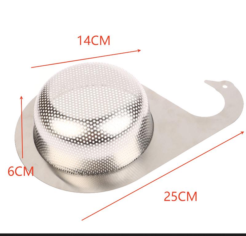 1Pc Stainless Steel Swan Drain Basket Kitchen Sink Strainer Sink Drain Filter Hanging Filter Basket For Sink Kitchen Supplies