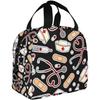 Nurse Theme Lunch Bag for Women Insulated Tote Bag Reusable Cooler Lunch Box for Work Picnic Travel