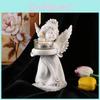 Candle Angel European Holder Resin Sculpture For Housewarming Party Gift Decor