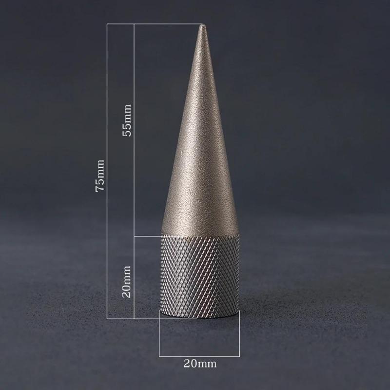 Vulcan Läder Rund Hålslagare Vässare DIY Polerare Slipmaskin Professionellt Stansblad Vässare Verktyg 300 Mesh Smärgelpläterad.