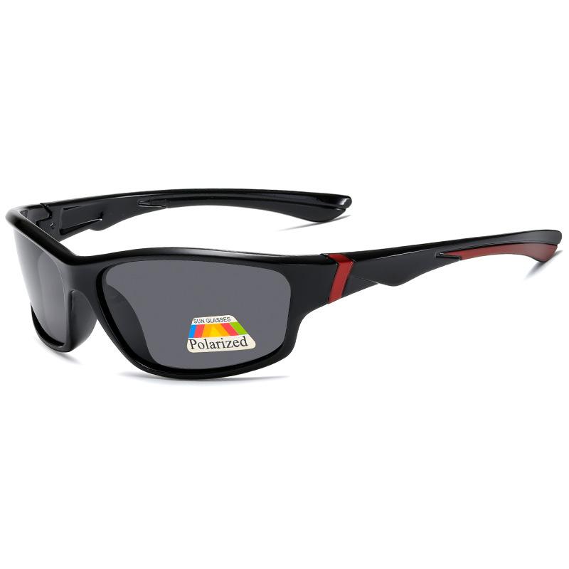 Polarized Sports Sunglasses Wraparound Outdoor Fishing Hiking Polarized Sunglasses Running Driving Windproof Neutral Anti-Glare Glasses 1pc