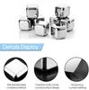 Stainless Steel Whiskey Stone Set By Reusable Ice Cubes for Cooling Wine Drinks Beverage Freezer ice Tongs bar Accessories
