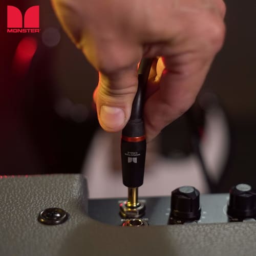 MONSTER CABLE BASS2-12 12ft Straight Plug To Straight Plug M (600548) for Bass Guitar, Instrument Cable