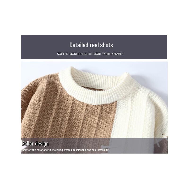 NASA MARVEL Men's Loose-fit Color-block Pullover Sweater