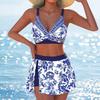 Overseas Warehouse New Women's V-neck Split Swimsuit Sexy Tight Bikini Swimsuit Women