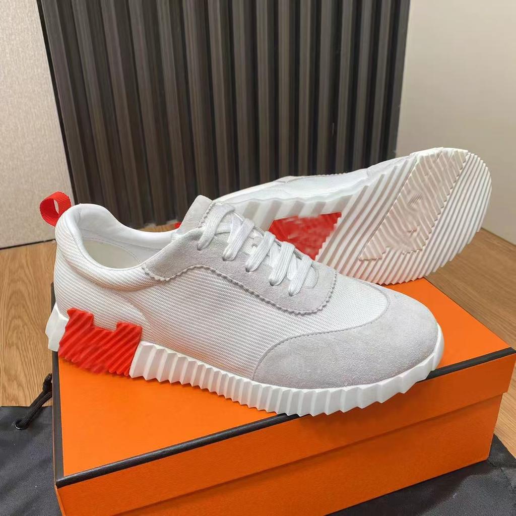 Large Size Men's Shoes H Sports Shoes Couple Style Lace-up Leather Fashion Casual Shoes Tide