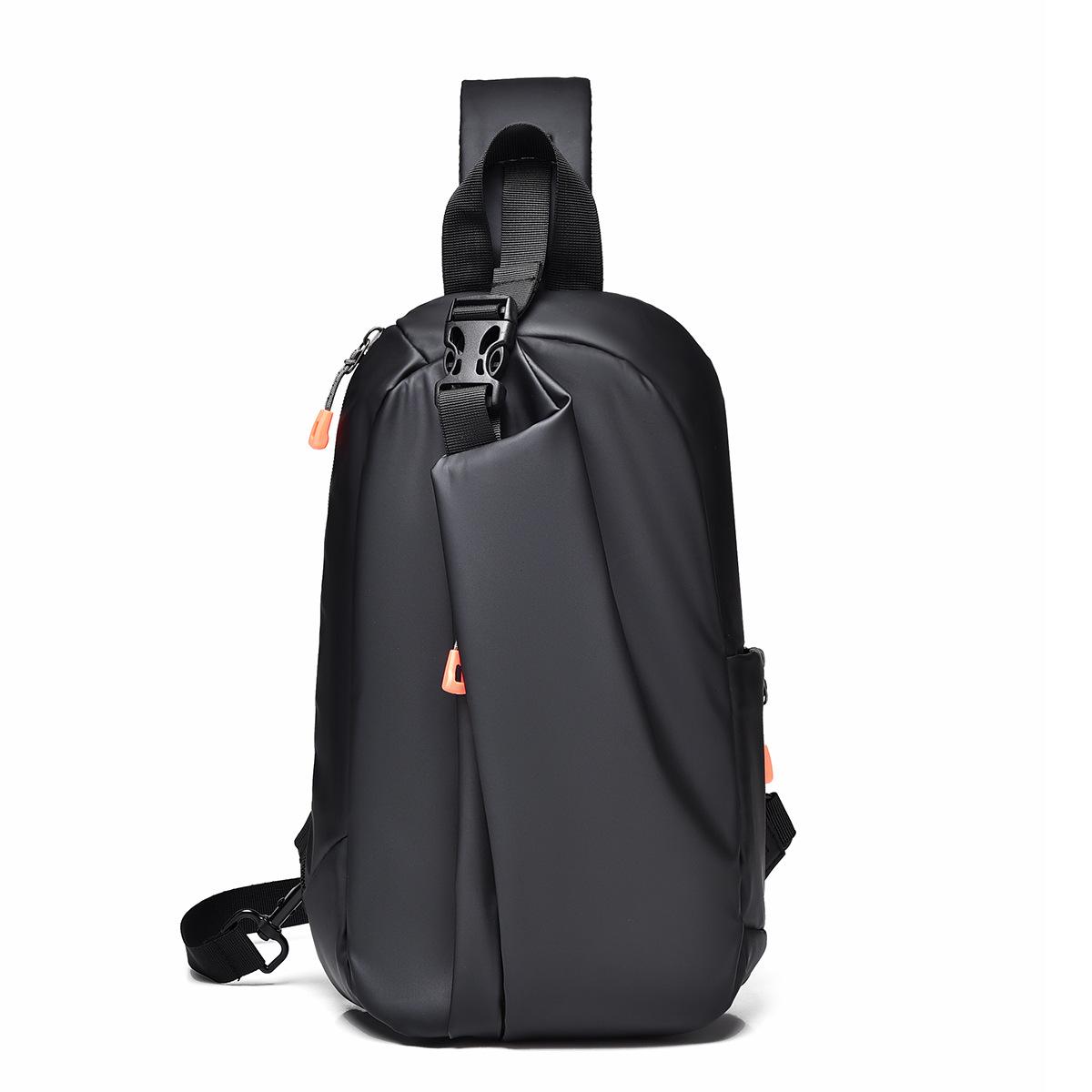 

TS JYL laptop bag,2023 Men Chest Bag Water Bottle Holder USB Interface Waterproof Solid OneSize чёрный