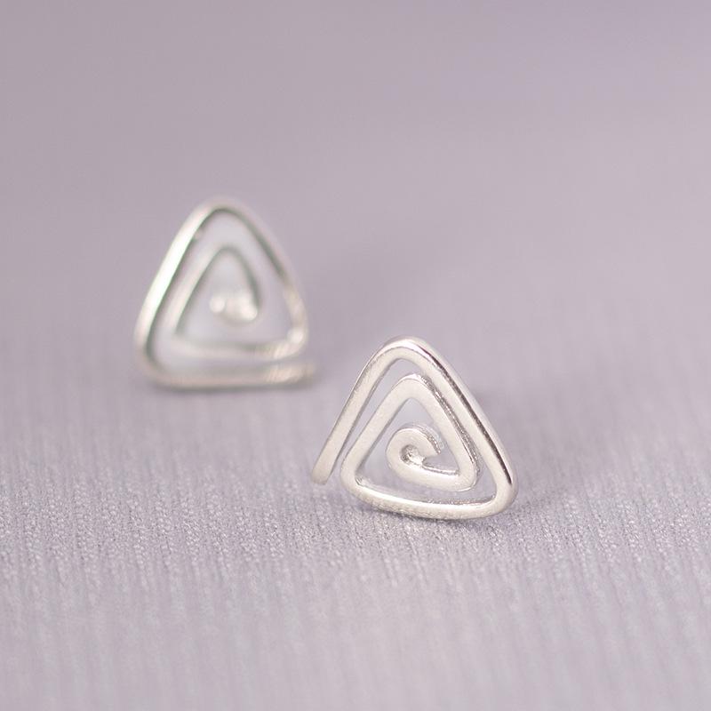 Ohrstecker mit s925 Silbernadel im koreanischen Stil für Damen – Minimalistisches & Persönlichkeitsdesign