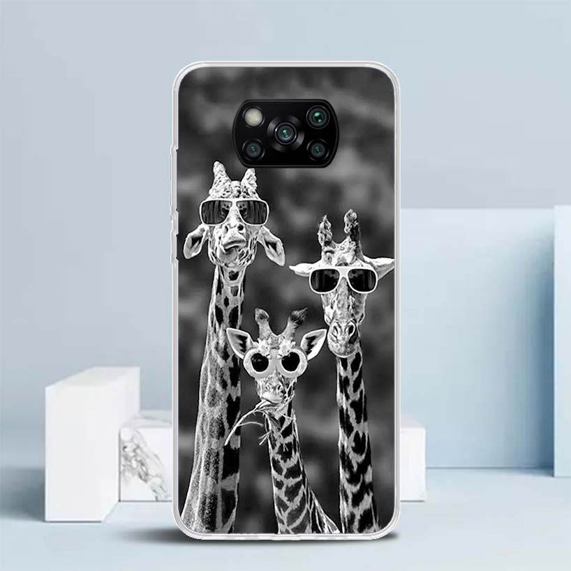 

Милый мультяшный жираф Животное Мягкий чехол для Xiaomi Poco F7 Ultra X7 X6 X5 Pro M7 Чехол для телефона Redmi 15 15C 13 13C 12 12C 10 10C Pri Redmi 13C
