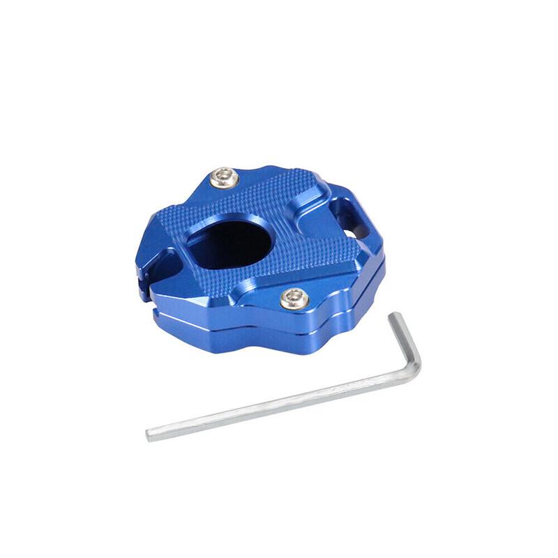 Motorcycle CNC Aluminum Key Cover Case Holder Blue Fits Honda CB650R 2019-2021