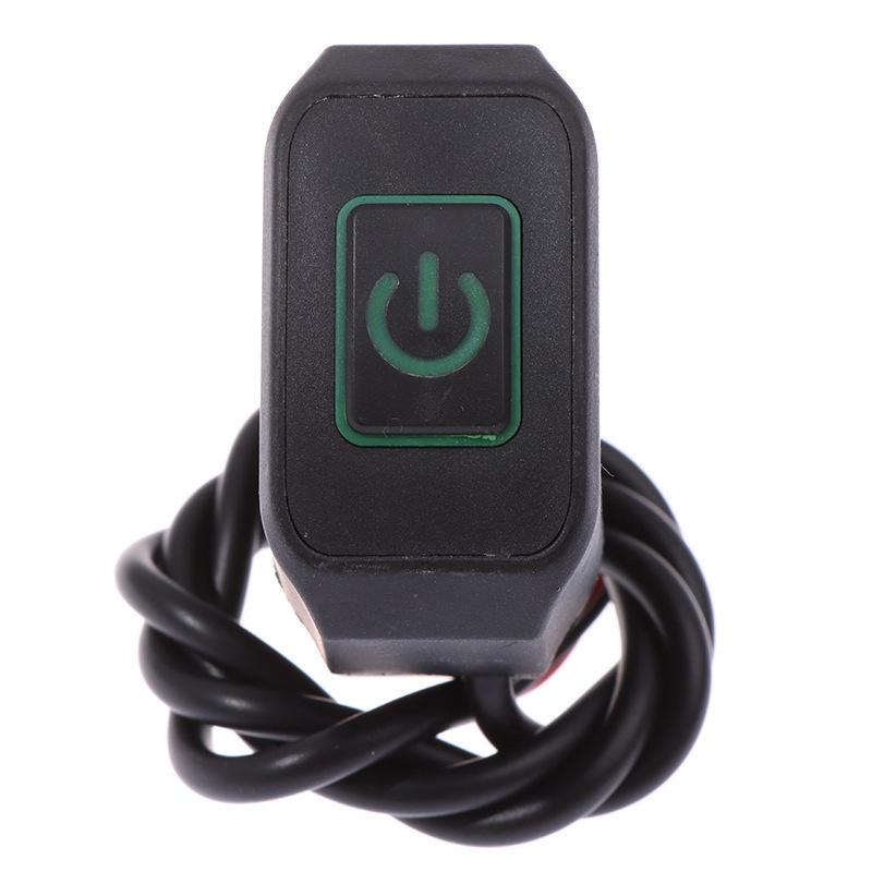 22MM Motorrad Schalterknopf Lenkerhalterung Wasserdicht Modifizierter Schalter Scheinwerfer Hupe Steuerung EIN/AUS mit LED-Anzeigelampe