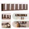 Wall Key Holder 6 Foldable Hooks No Drilling Key Hangers Multi-Function Self Adhesive Key Rack Heavy Duty for Door Wall Entryway