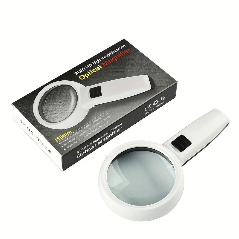 1pc 30X 45X 3 LED Light Magnifying Glass Lens Mini Pocket Handheld Microscope Jewelry Loupe Magnifiers Reading Glass Repair Tool