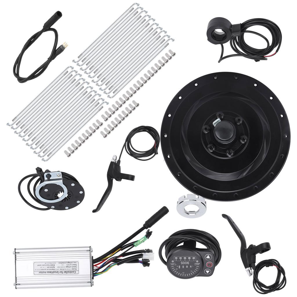 48V 500W Rear Wheel Hub Motor Electric Bicycle Conversion Kit with KT‑900S Display Meter for 12G Wheel