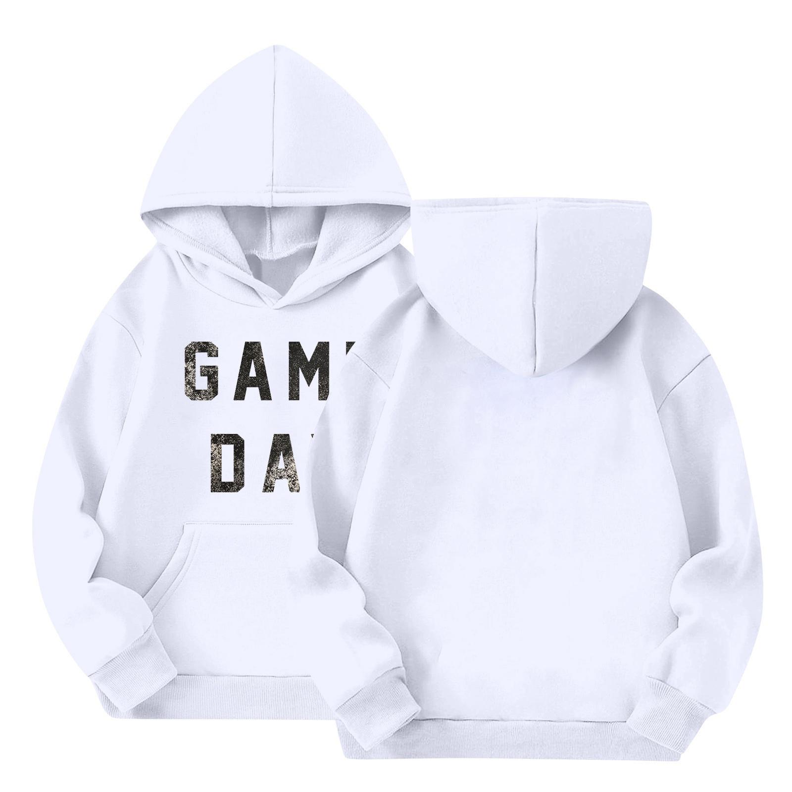 

Милые толстовки для подростков, модные толстовки преппи с капюшоном, оверсайз рубашки с длинным рукавом, одежда для детей 160 белый