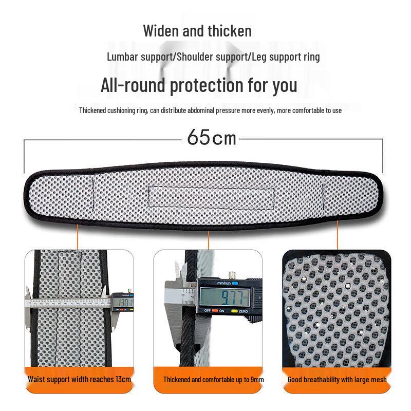 JOHA Full Body 5-Point Fall Protection Safety Harness with Double Hooks