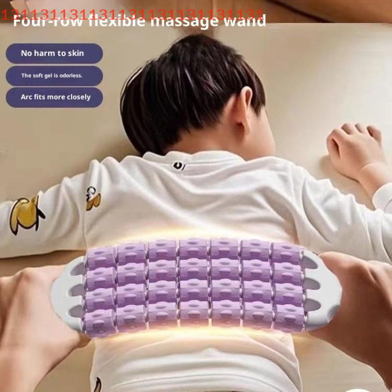 Flexible Muscle Massage Roller For Leg Back Body Relaxation Portable Yoga Deep Tissue Knobbed Roller Fitness Recovery Tool