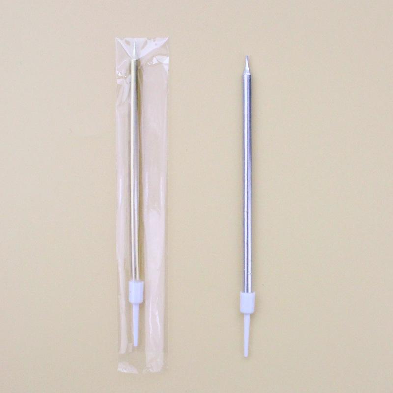 

Single A8 Series Birthday Candle Creative Party Straight Pencil Gold Silver Gradient Gold Point Candle Single A8 platinum candle
