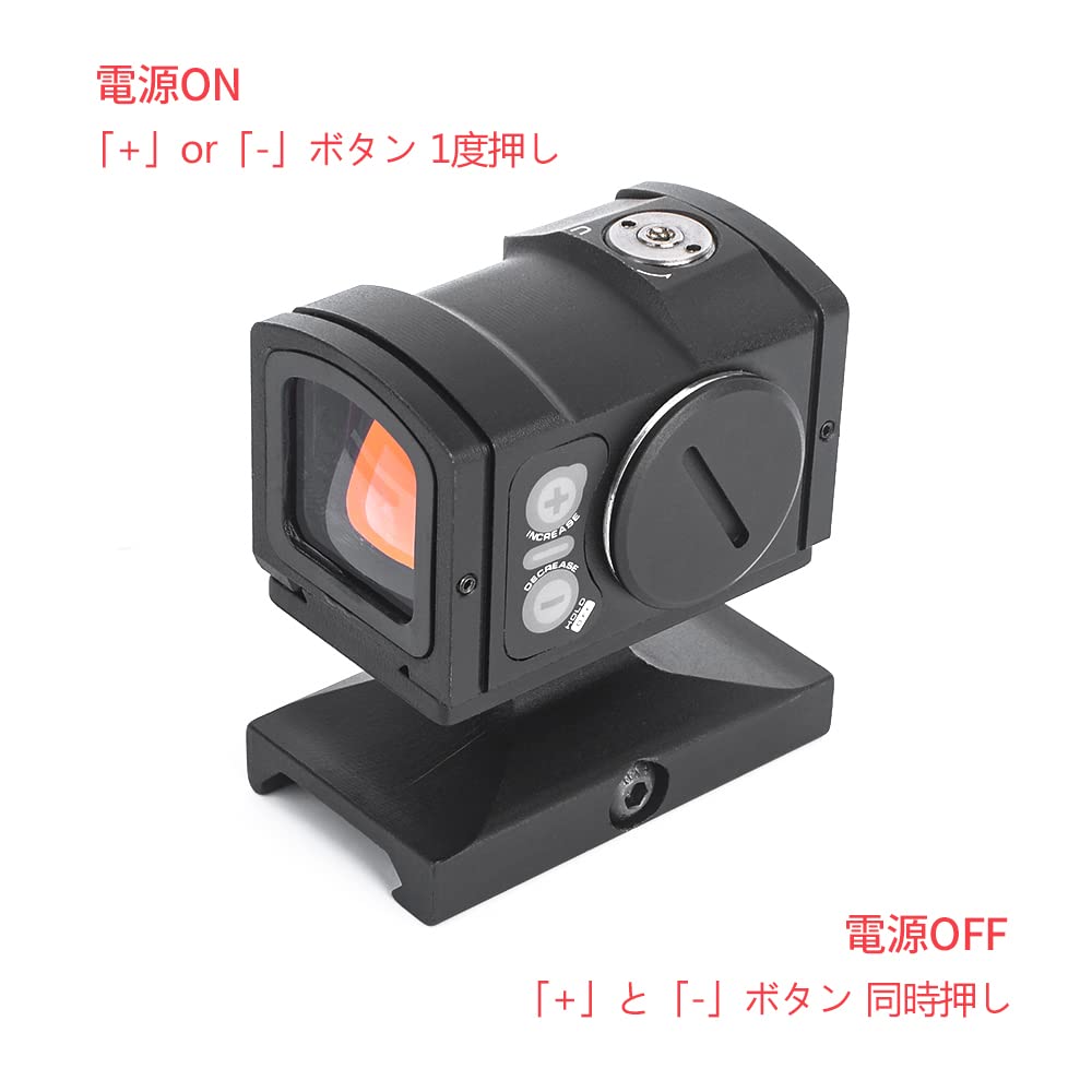 QIRUIMY Aim Point ACRO P-2 Red Dot Sight Replica for GLOCK with Mount and 20mm Rail Compatible REPTILIA Type High/Low Mount Set (Black)