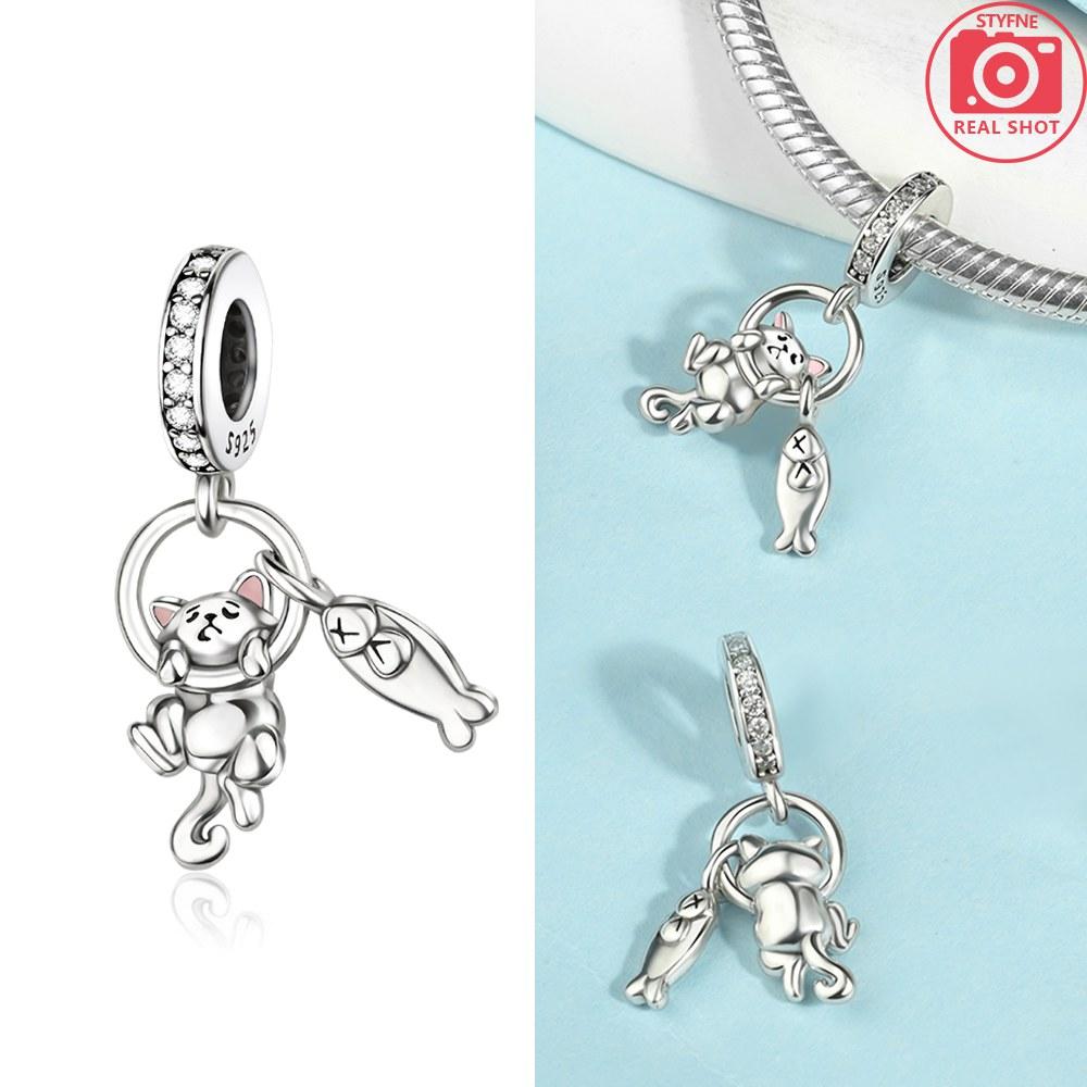 Rotating Cute Claw Pendant Copper Colors Charm Beads Fit Original Charms Bracelet Beads For Women Jewelry Making Gifts