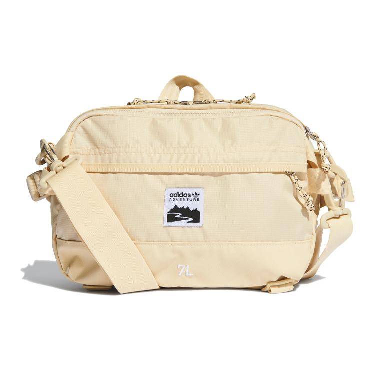 New Adidas Originals Polyester Shoulder Bag, Crossbody Bag, Fanny Pack Regular Unisex Beige HE9717