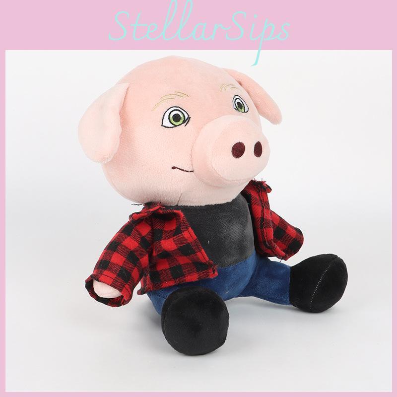 Plush Pork John Toy Animal Stuffed Doll For Kids Bedroom Playtime Decoration