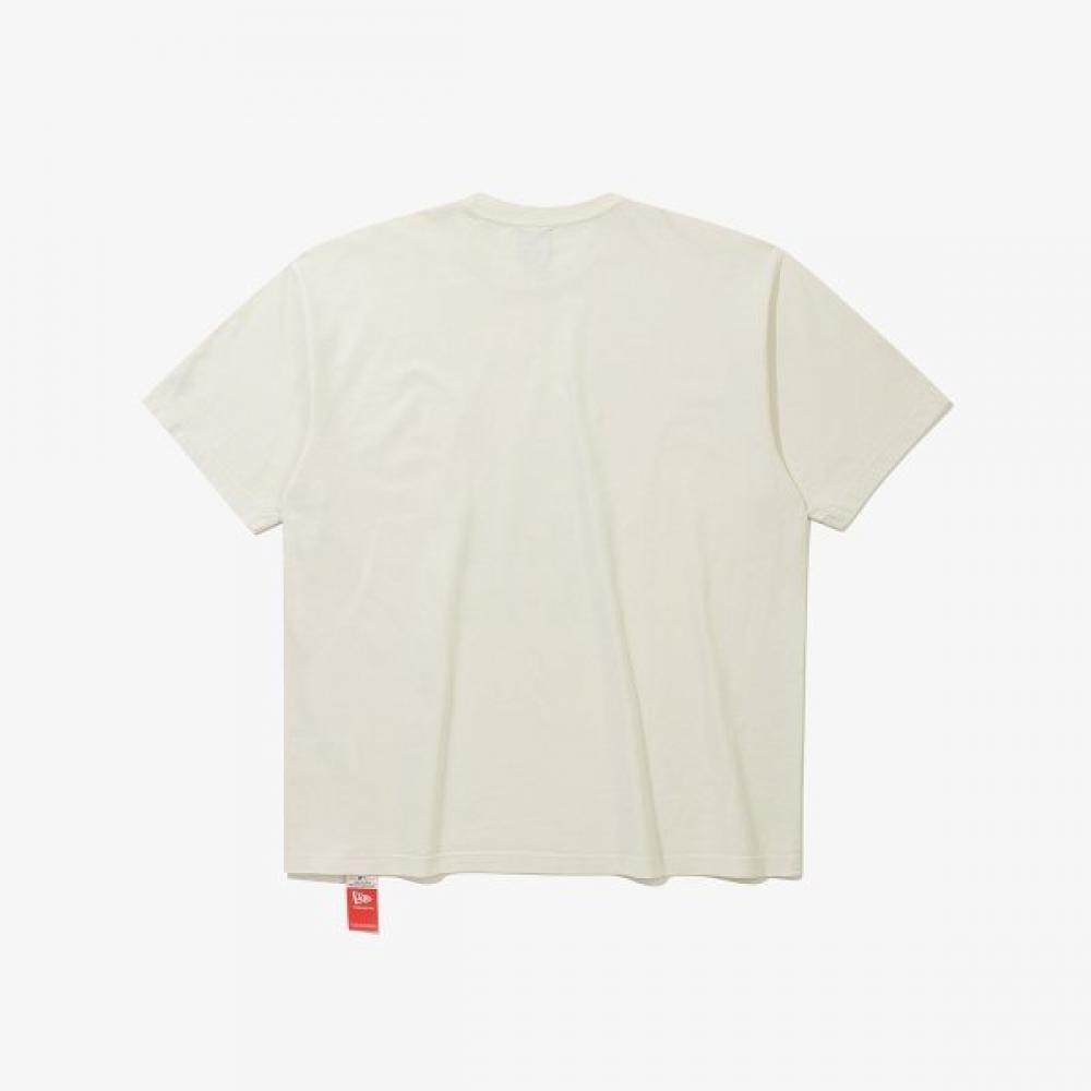 New Era Mlb La Dodgers PigmenT T shirT Cream 15147557