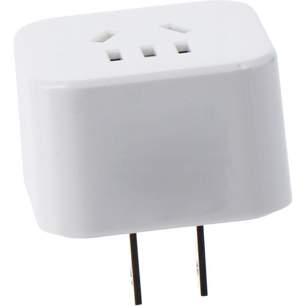High Quality White Converter Plug Portable Durable Charger Plug PVC Converter Socket Motorhome