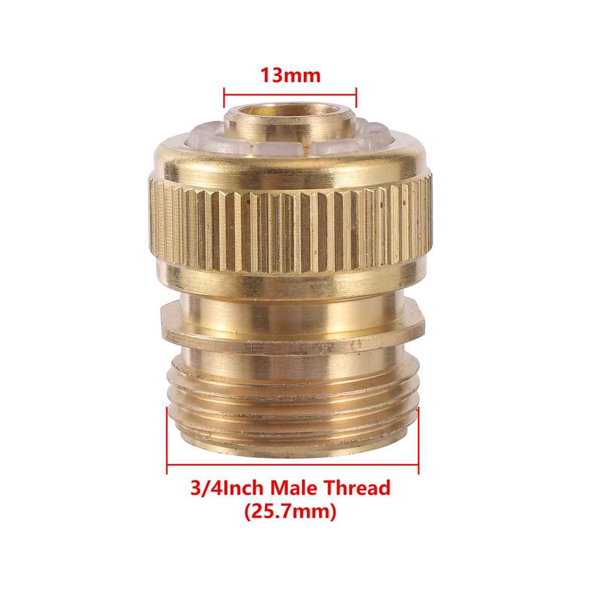 

3/4 Male Thread Copper Car Wash Water Gun Connector 3/4 Female Thread Spray Gun Nozzle Water Inlet End Joint 1/2 Pipe Joint 1Pc