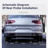 Car Auto Parking LED Parking Radar With 4 Parking Sensors Backup Car Parking Radar Monitor Detector System Backlight Display