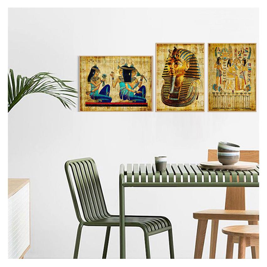 Picture for Living Room Religious Painting Canvas Art Poster and Prints Home Decoration No Frame Retro Egyptian Landscape Wall