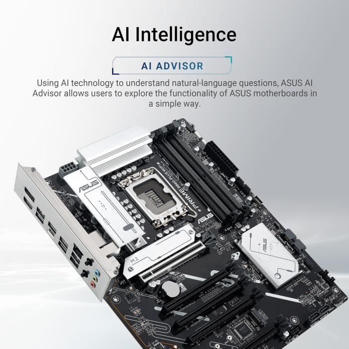 Carte mère - ASUS - PRIME B860-PLUS WIFI - Intel B860 LGA 1851 (Socket V1) ATX