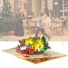 Musical 3D Christmas Greetings Card Beautiful Holiday 3D Popup Christmas Card with Music for Home or Office Decors