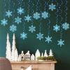 Pack of 8 Christmas Snowflake Swirls Hanging Decoration Hanging Swirls Snowflake Christmas Decoration Set for Holiday