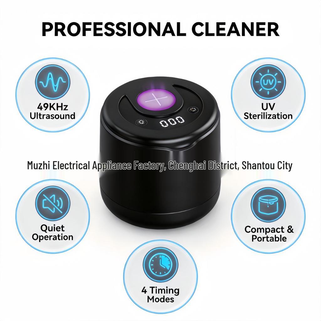 Ultrasonic Cleaner for Dentures, Jewelry, Watch Straps & Toothbrush Covers