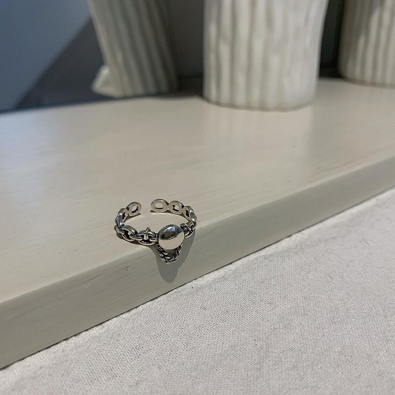 Sterling Elegant 925 Silver Smile Face Ring Simple Minimalist Jewelry For Women