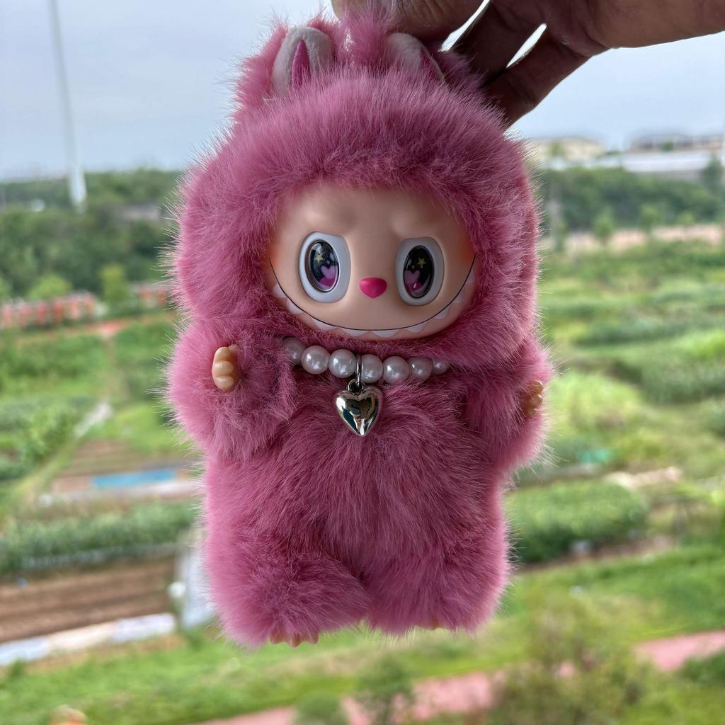 Labubu Green VL Plush Vinyl Doll Pendant