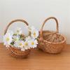 Handwoven Wicker Basket For Vegetables And Fruits With Large Capacity For Market Shopping And Garden Harvesting