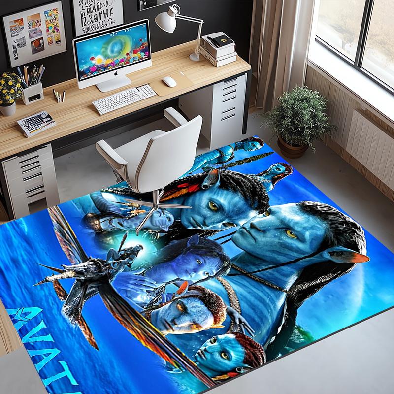 Avatar Pattern Rug, Indoor/Outdoor Mat, for Picnic, Gameroom, Bedroom, Office, Living Room, Home Decor Carpet, Birthday Gift