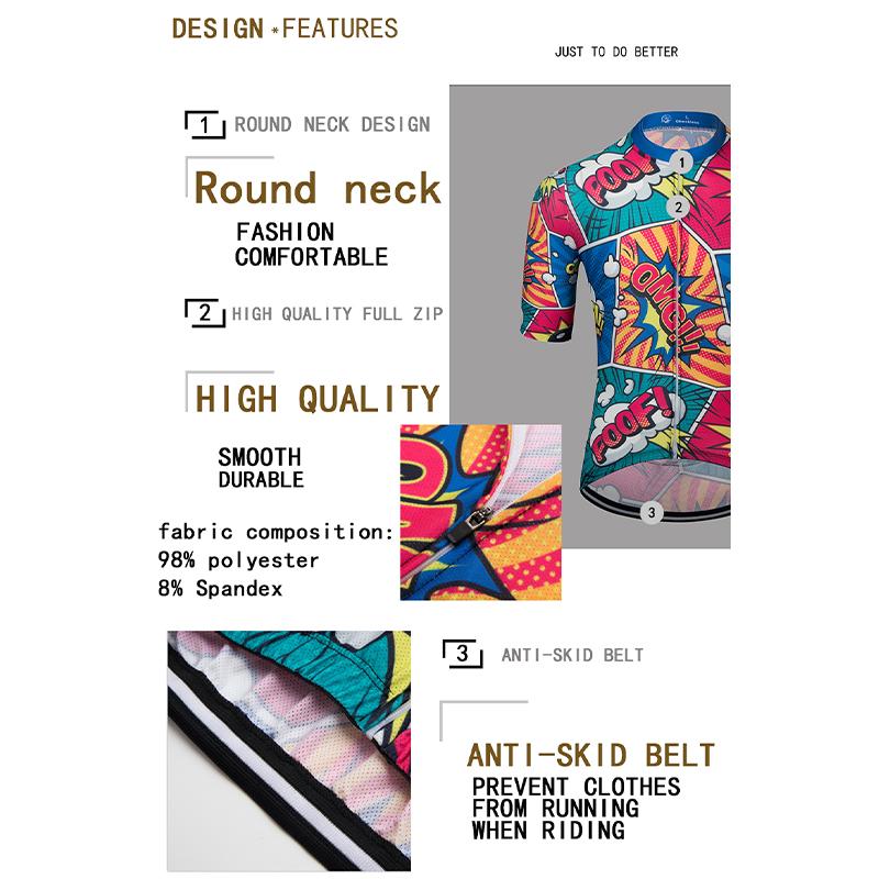 2023 New Short Sleeve Cycling Suit High Elasticity Quick Drying Road Bike Men's Summer Breathable Top