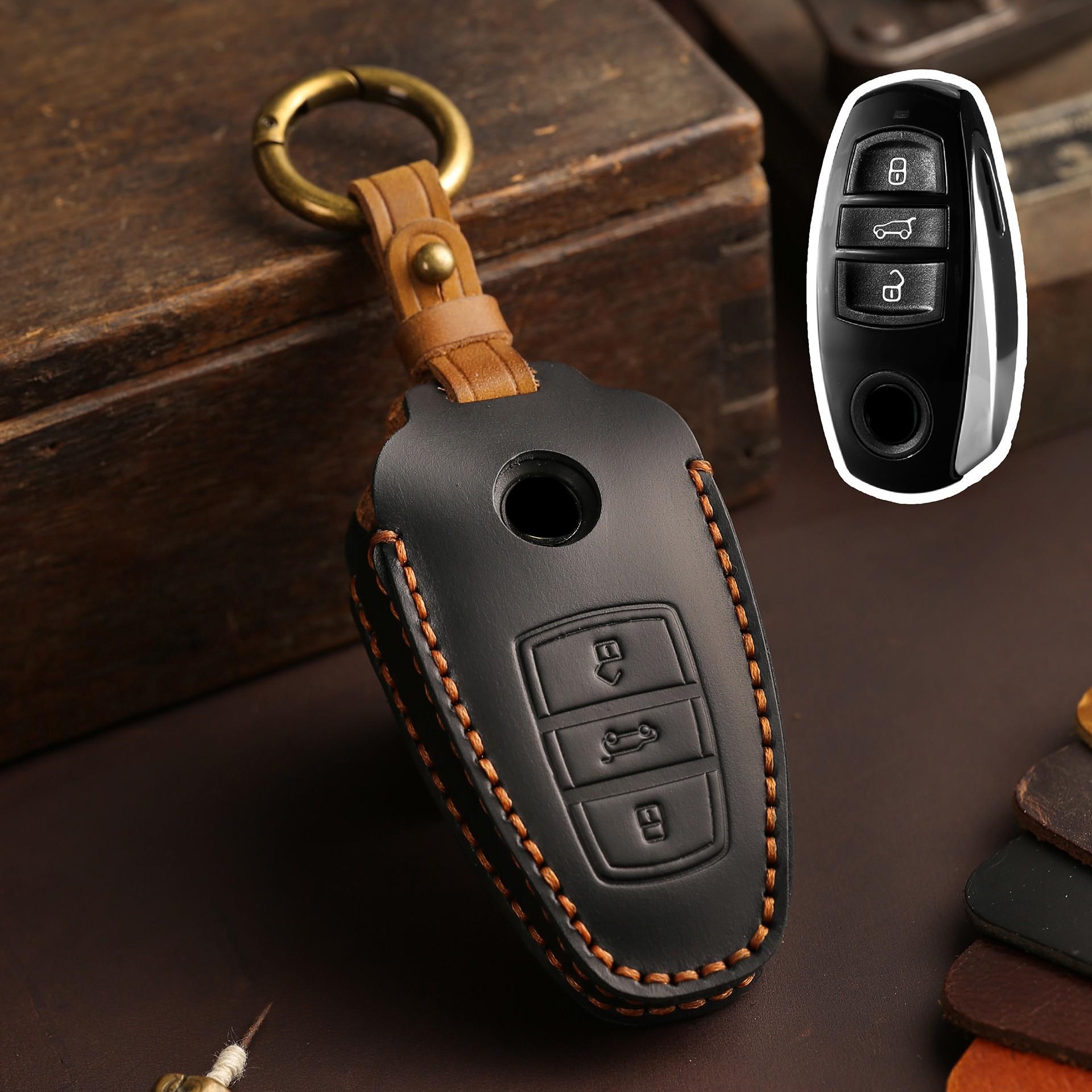 

Чохол для ключів з 3 кнопками, сумка для ключів для Vw Touareg, стайлінг автомобіля L2032, розумні аксесуари, безключовий доступ, брелок для стайлінгу автомобіля чорний