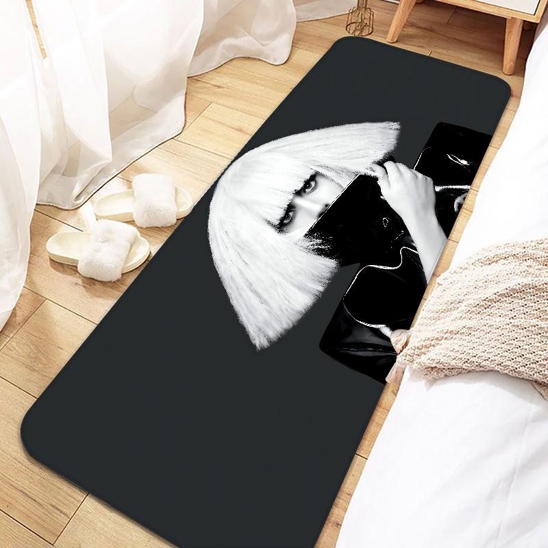 Singer Lady Gaga Door Mat Entrance Non-slip Doormat Washable Kitchen Carpet Living Room Hallway Rugs Bathroom Bath Door Mats