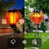 Outdoor Solar Garden Light IP65 Waterproof Garden Hanging Decor LED Light Flickering Flame Birthday Wedding Christmas Decoration