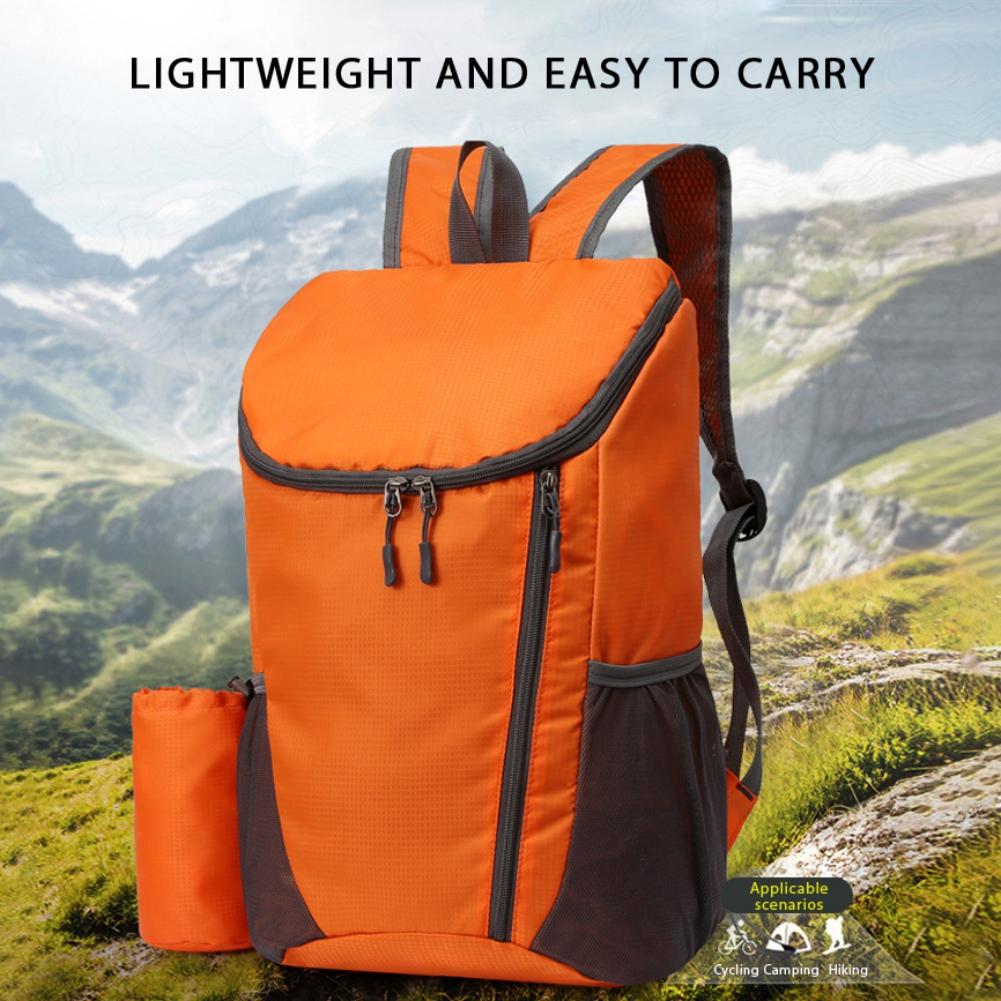 Backpack Large Capacity Folding Bag Lightweight Waterproof Outdoor Camping Mountaineering Bag