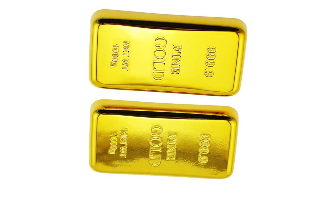 Speed mao Replica Gold Gold Bullion Set of 2 Bars, Paperweights,