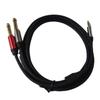 1.5m Audio Line 3.5mm TRS To Dual 6.35mm TS AUX Cable for PC Headphone Mixer Amplifier 3.5 To Double 6.5 Mono Jack Cable