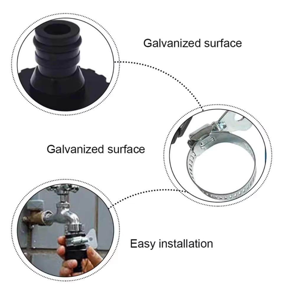 Plastic Water Faucet Adapter Non-slip Easy Installation Hose Fitting Leak Proof High Pressure Garden Irrigation Adapter