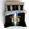 Blue-white Stripes, Messi's Name. Bedding Sets Duvet Cover Sets Duvet Covers Pillowcases(1 * Duvet Cover 2 * Pillowcases Without Duvet Insert)
